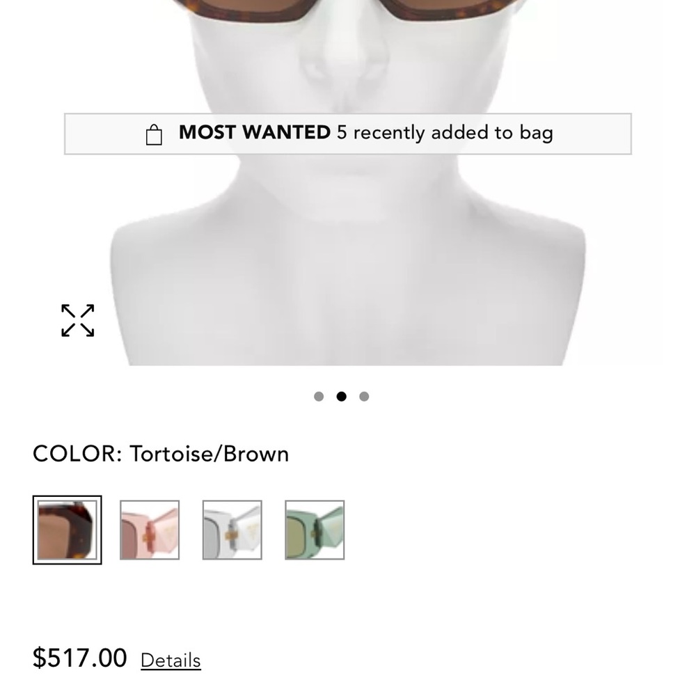 Prada Sun Glasses ( Symbole Rectangular Sunglasse… - image 7